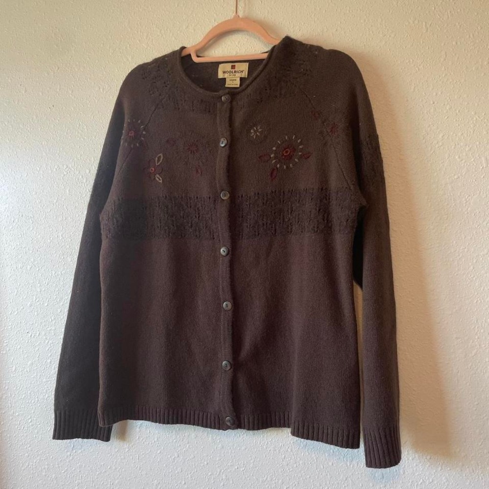 Vintage 1980s Retro‎ Geometric Grandpa Sweater - Picture 2 of 7